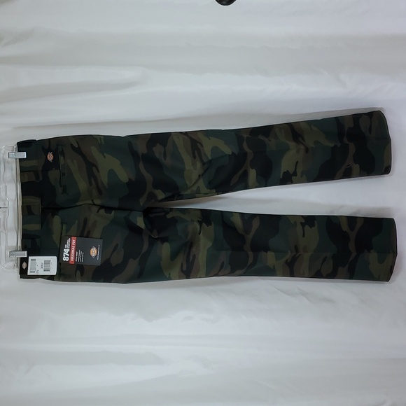 Dickies Men's Original 874 Work Pants ~ Hunter Green Camo ~ 30W x 32L - Picture 10 of 13